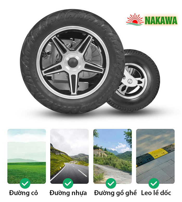 địa hình di chuyển của xe lăn điện thông minh nk-l02